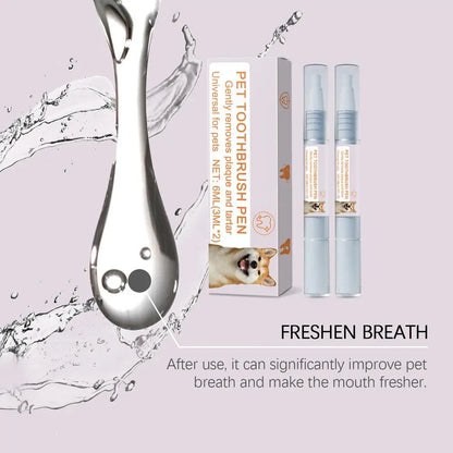 Pet Teeth Cleaning Pen Pet Dental Pen dog Toothbrush Pen Fresh Breath Tooth Whitening