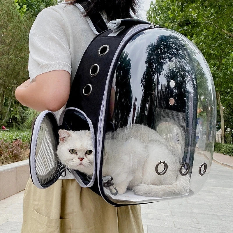 Pet Cat Carrying Bag Space Pet Backpacks Breathable Portable Transparent Backpack