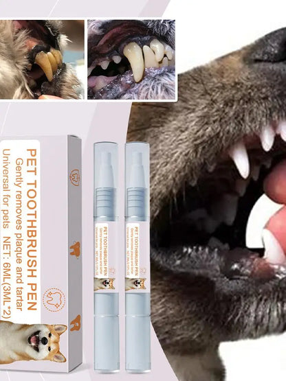 Pet Teeth Cleaning Pen Pet Dental Pen dog Toothbrush Pen Fresh Breath Tooth Whitening
