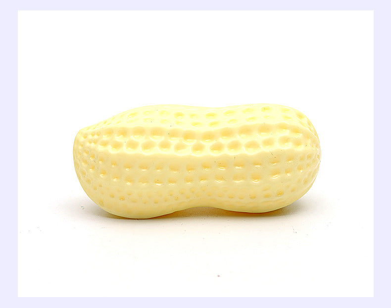 Dog Chewing Toy Simulation Peanut Squeaking Plaything Grinding Teeth Cleaning Anti Bite Rubber