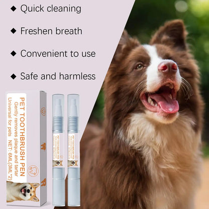 Pet Teeth Cleaning Pen Pet Dental Pen dog Toothbrush Pen Fresh Breath Tooth Whitening