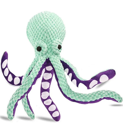 Pet Plush octopus interactive sound companion dog toy