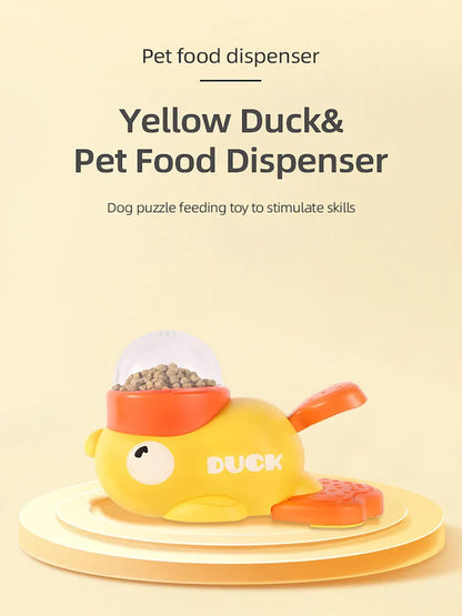 Duck Eating Puzzle Plate Interactive Pet Eating Toy