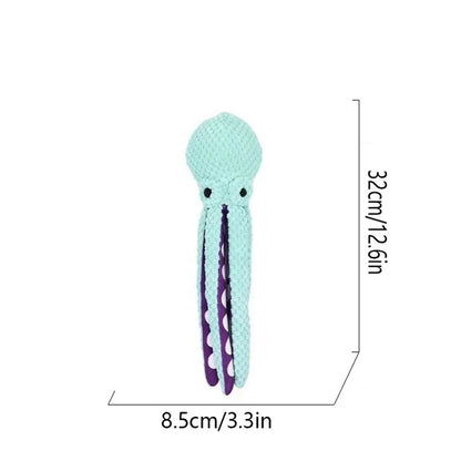 Pet Plush octopus interactive sound companion dog toy