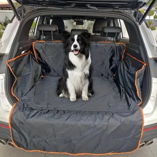 Durable Polyester Auto Trunk Mat for Pets - Non-Slip, Scratch-Resistant