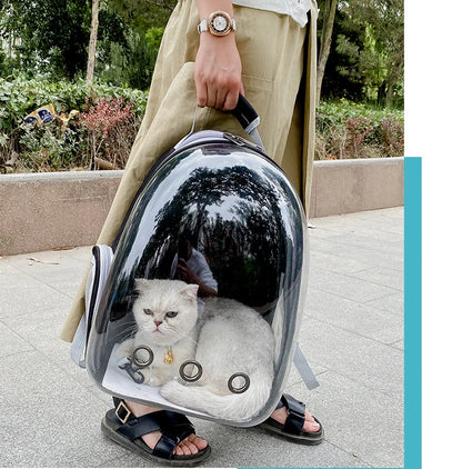 Pet Cat Carrying Bag Space Pet Backpacks Breathable Portable Transparent Backpack