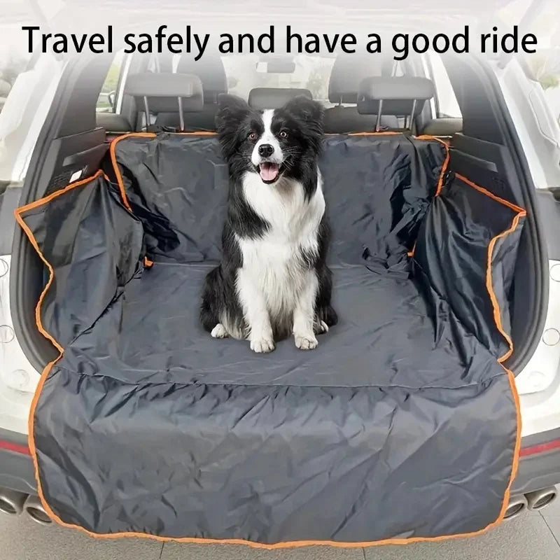 Durable Polyester Auto Trunk Mat for Pets - Non-Slip, Scratch-Resistant
