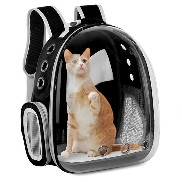 Pet Cat Carrying Bag Space Pet Backpacks Breathable Portable Transparent Backpack