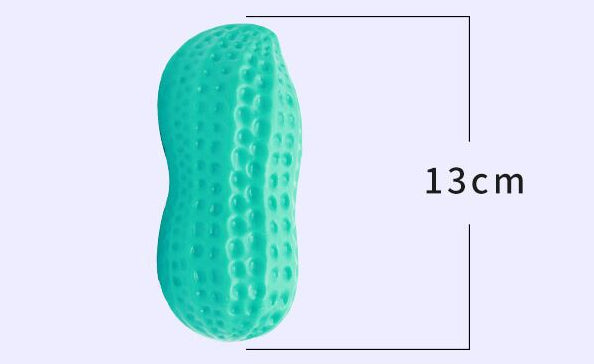 Dog Chewing Toy Simulation Peanut Squeaking Plaything Grinding Teeth Cleaning Anti Bite Rubber