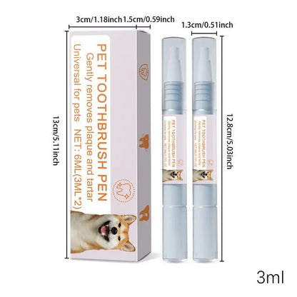 Pet Teeth Cleaning Pen Pet Dental Pen dog Toothbrush Pen Fresh Breath Tooth Whitening