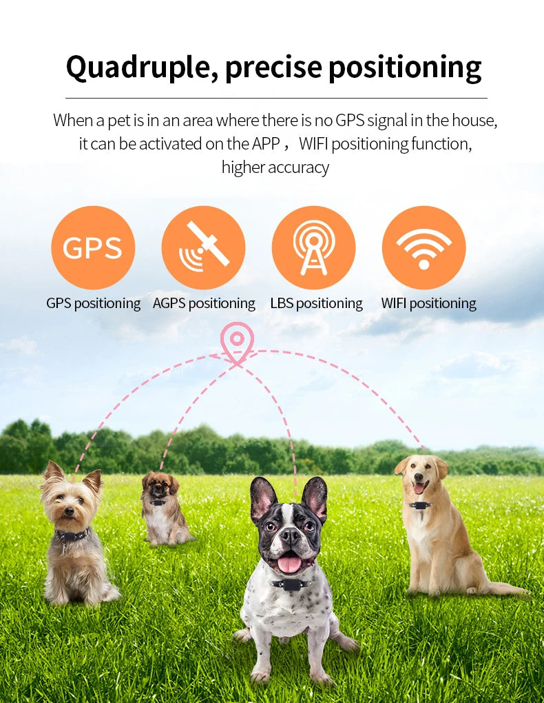 Pet GPS Tracker RealTime Tracking App controlled for Dogs/Cats