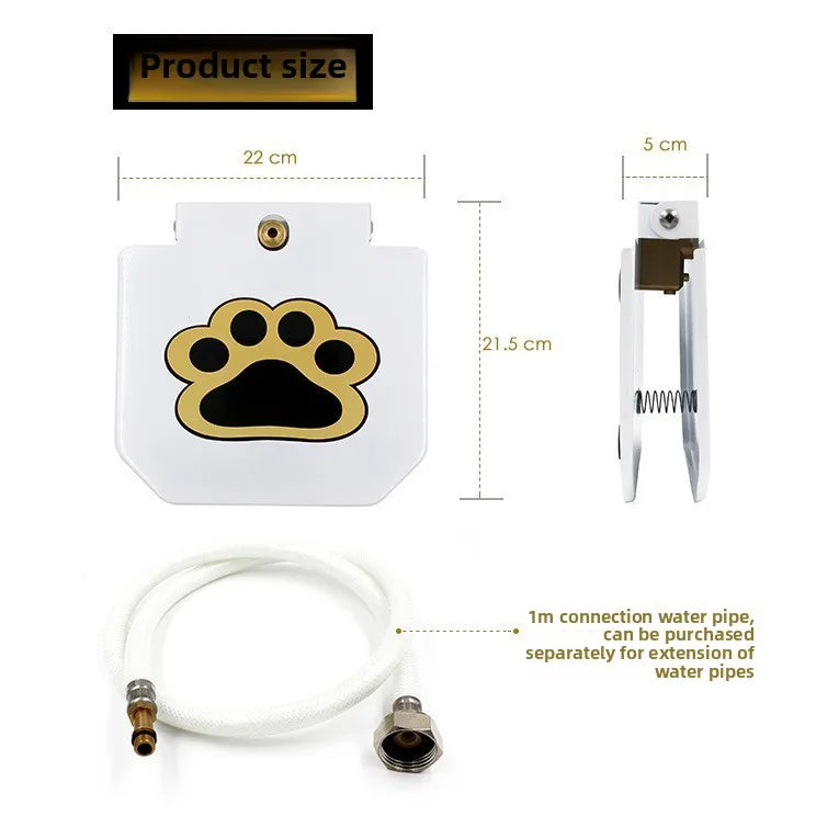 Pet Automatic Water Dispenser Step-On Pedal Water Feeder Self-Serving Drinking Fountain for Dogs Cats