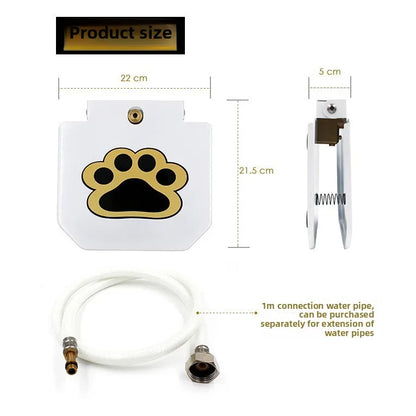 Pet Automatic Water Dispenser Step-On Pedal Water Feeder Self-Serving Drinking Fountain for Dogs Cats