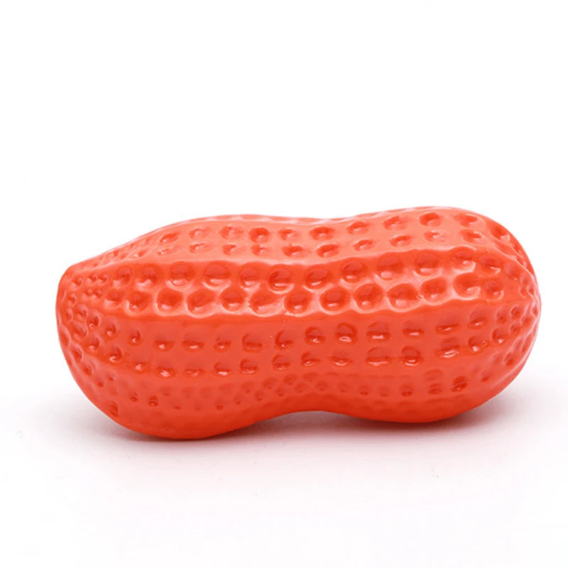 Dog Chewing Toy Simulation Peanut Squeaking Plaything Grinding Teeth Cleaning Anti Bite Rubber