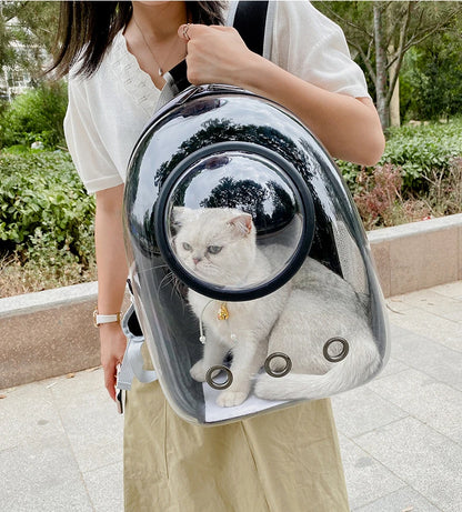 Pet Cat Carrying Bag Space Pet Backpacks Breathable Portable Transparent Backpack