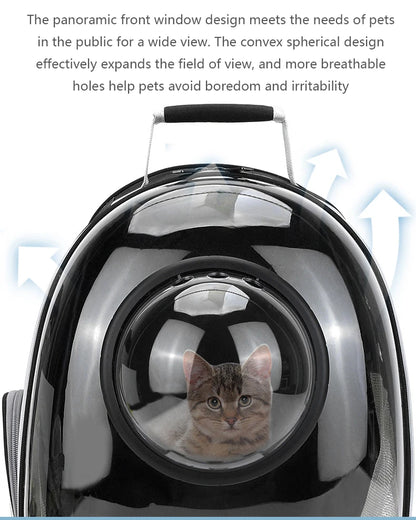 Pet Cat Carrying Bag Space Pet Backpacks Breathable Portable Transparent Backpack