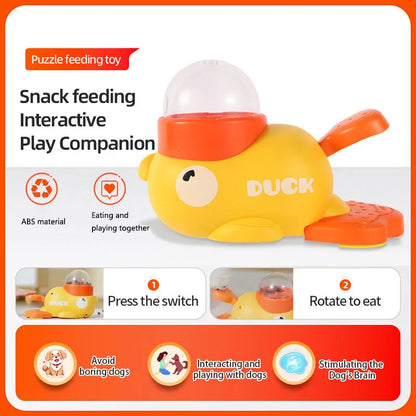 Duck Eating Puzzle Plate Interactive Pet Eating Toy