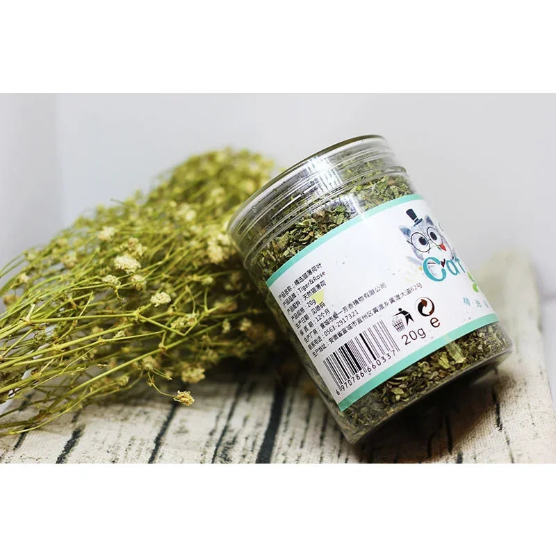 Pet's Cat Premium Catnip-20g Jar of High Potency Catnip,100% Natural & Chemical-Free,Safe for All Cat Ages