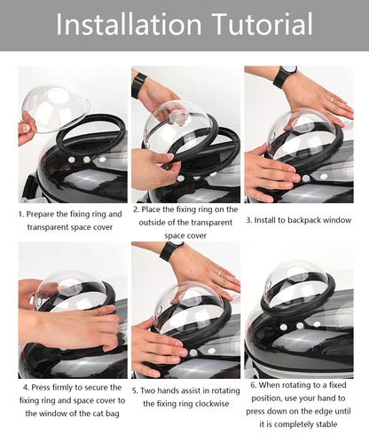 Pet Cat Carrying Bag Space Pet Backpacks Breathable Portable Transparent Backpack