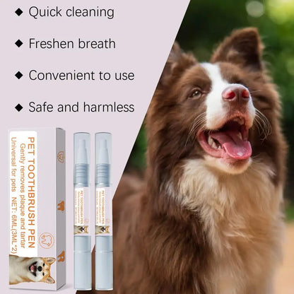 Pet Teeth Cleaning Pen Pet Dental Pen dog Toothbrush Pen Fresh Breath Tooth Whitening