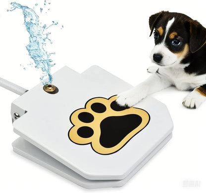 Pet Automatic Water Dispenser Step-On Pedal Water Feeder Self-Serving Drinking Fountain for Dogs Cats
