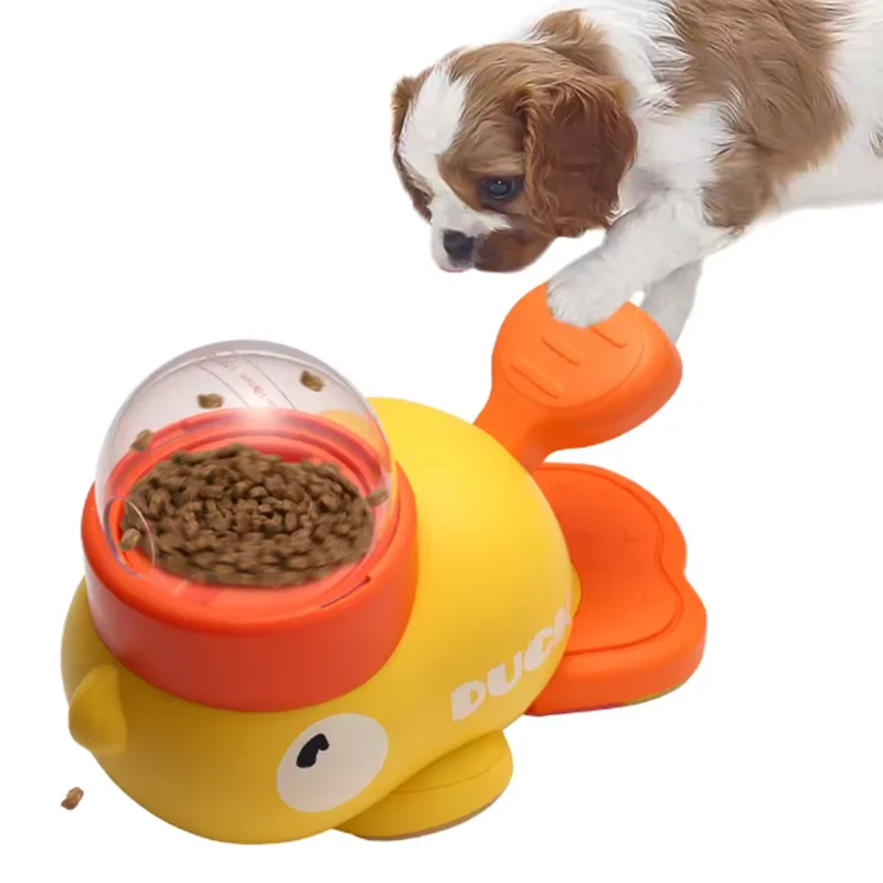 Duck Eating Puzzle Plate Interactive Pet Eating Toy